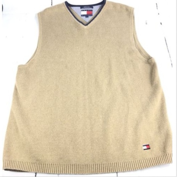 tan tommy hilfiger sweater